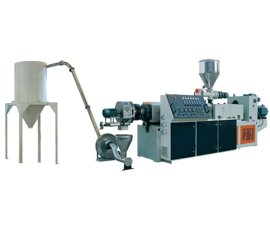 PVC and wood plastic hot cutting granulation production line